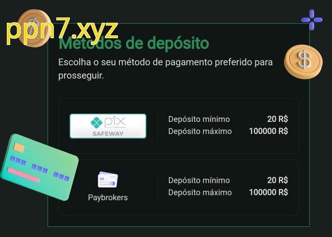 O cassino ppn7.xyzbet oferece uma grande variedade de métodos de pagamento